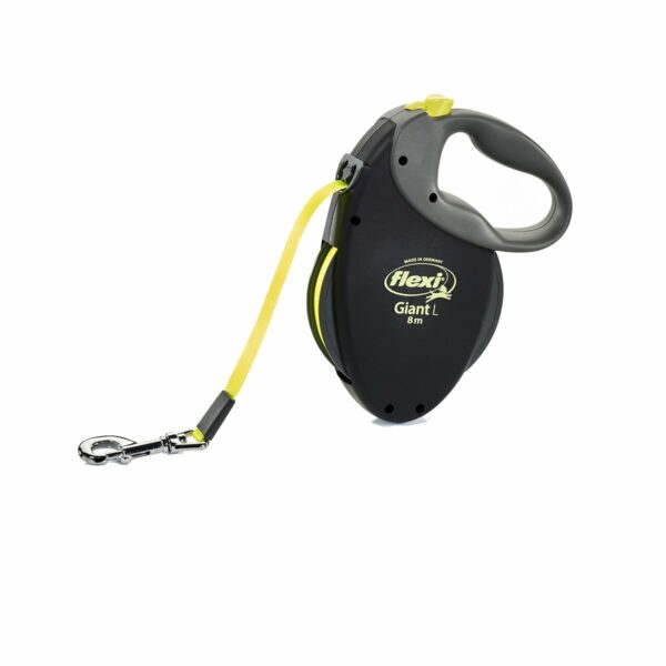 flexi Rollleine Giant Gurt 8 Meter L - black / Neonyellow