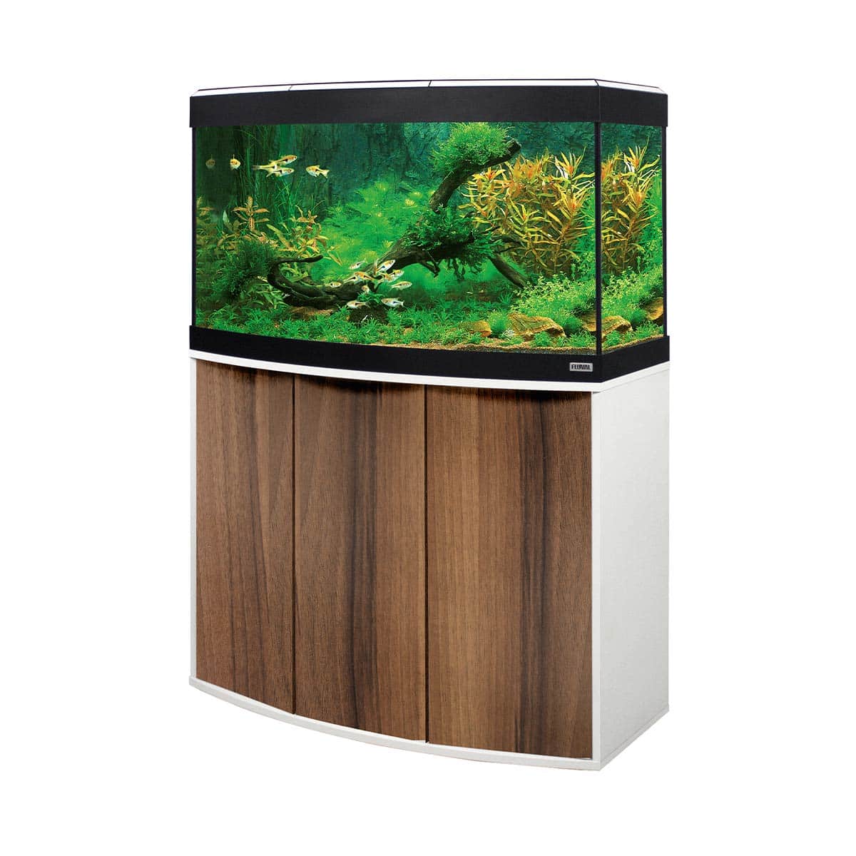 Fluval Komplettaquarium mit Unterschrank Vicenza 180 Noce Tiepolo