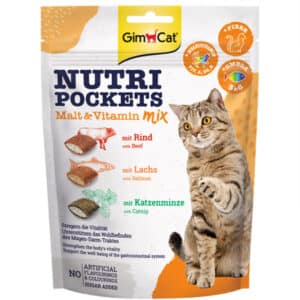GimCat Nutri Pockets Malt&Vitamin Mix 5x150g