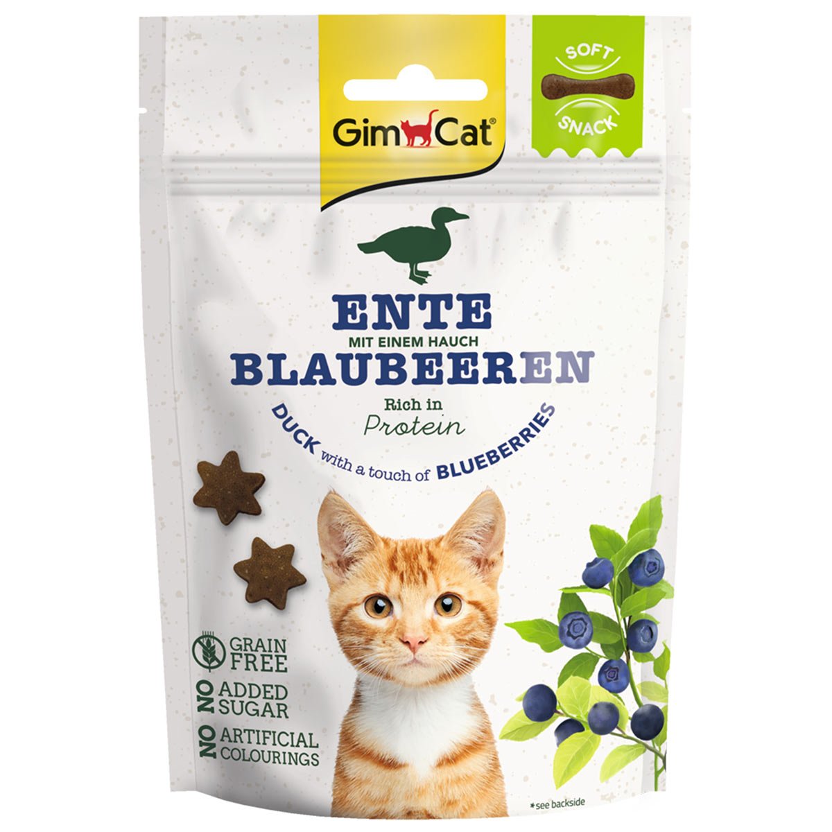 GimCat Soft Snacks Ente mit Blaubeeren 60g