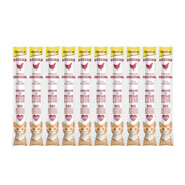 GimCat Sticks Geflügel 10 Stk. 50g