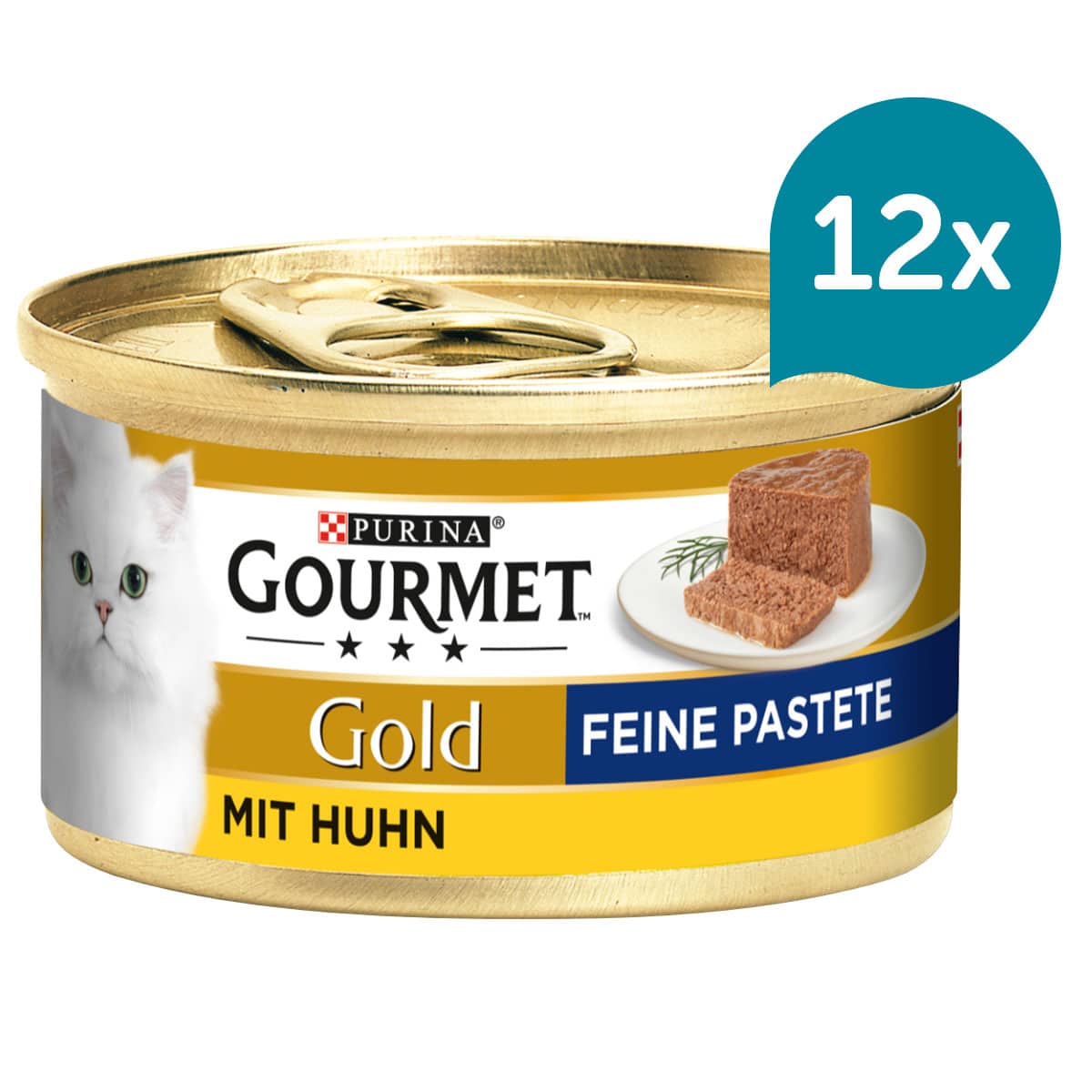 GOURMET Gold Feine Pastete mit Huhn 12x85g
