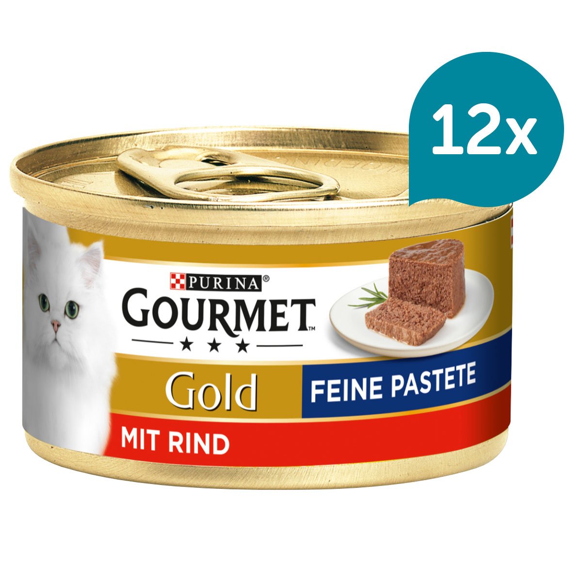 GOURMET Gold Feine Pastete mit Rind 12x85g