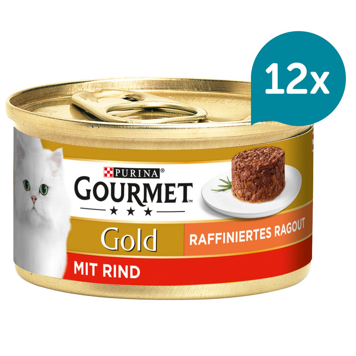 GOURMET Gold Raffiniertes Ragout mit Rind 12x85g