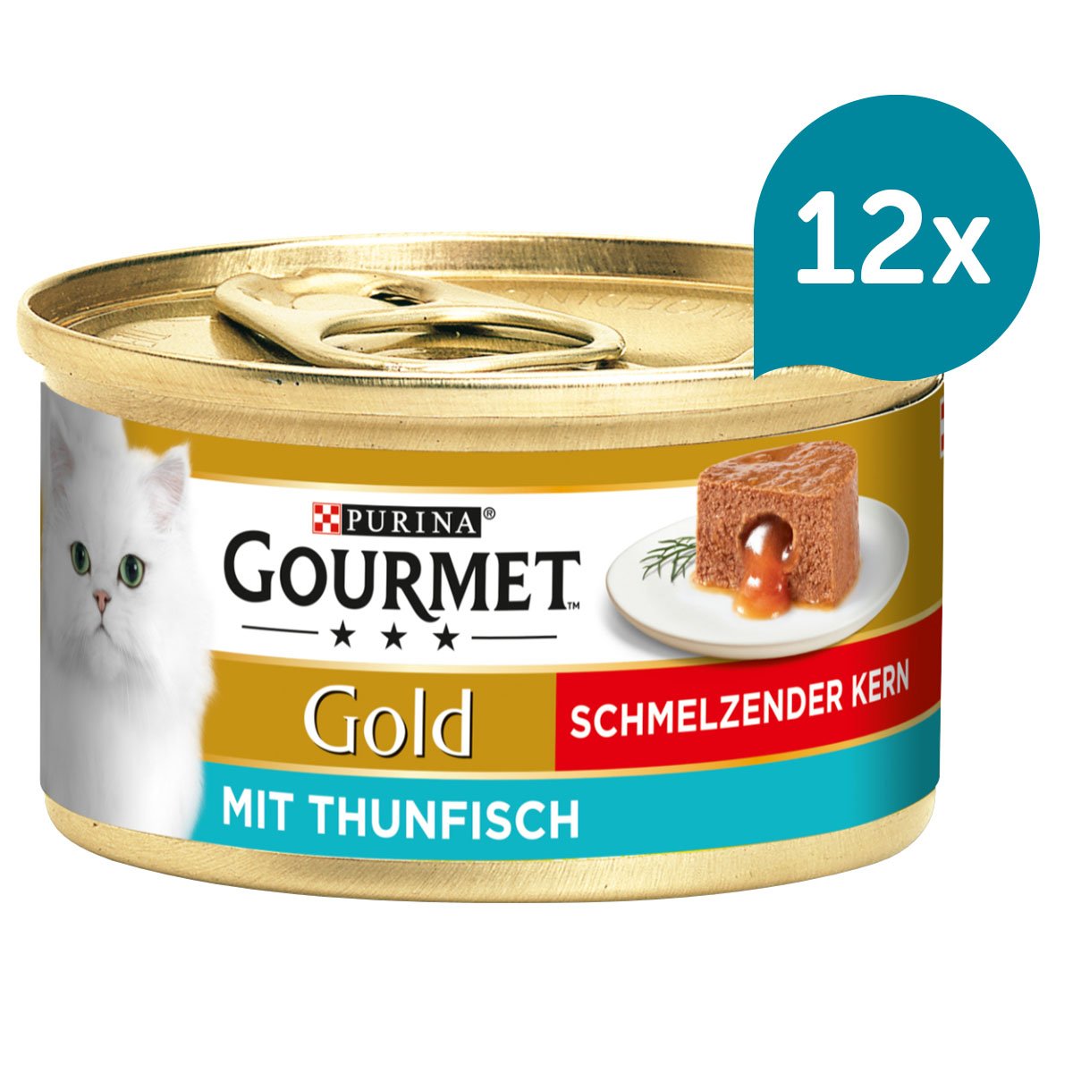 GOURMET Gold Schmelzender Kern mit Thunfisch 12x85g