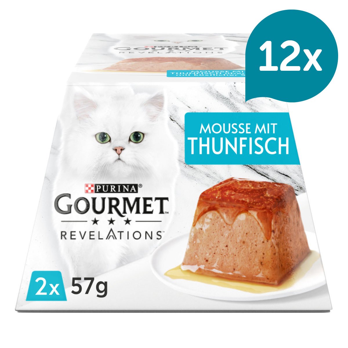 GOURMET Revelations Mousse in Sauce mit Thunfisch 12x2x57g