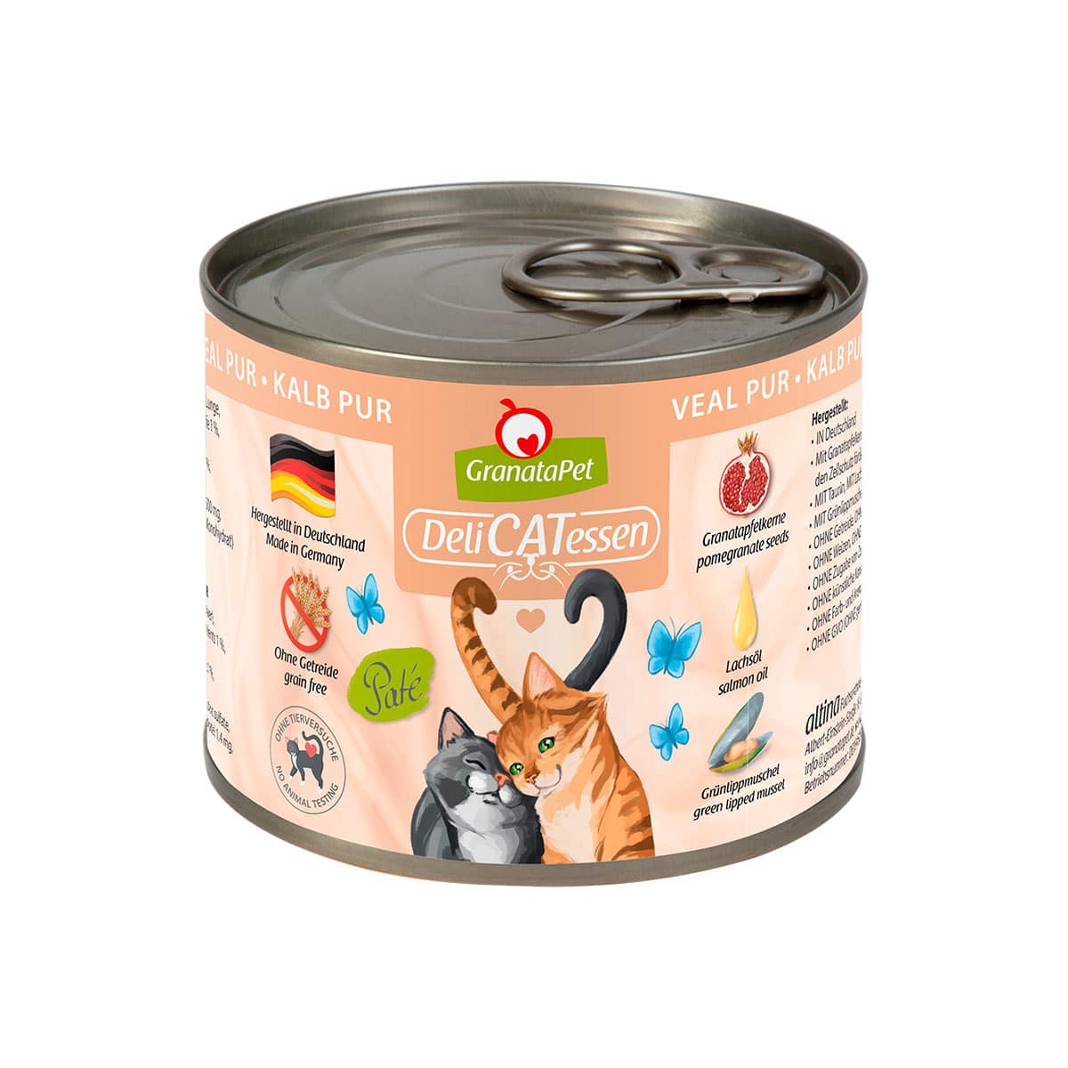 GranataPet Katze - Delicatessen Dose Kalb PUR 12x200g