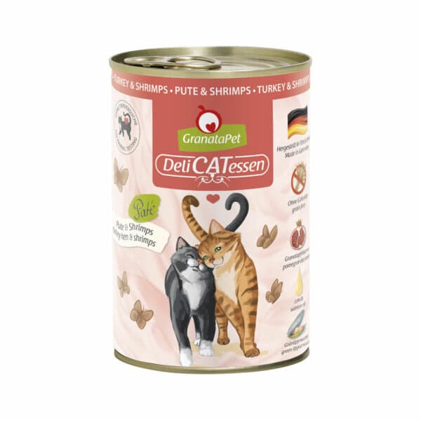 GranataPet Katze - Delicatessen Dose Pute & Shrimps 6x400g