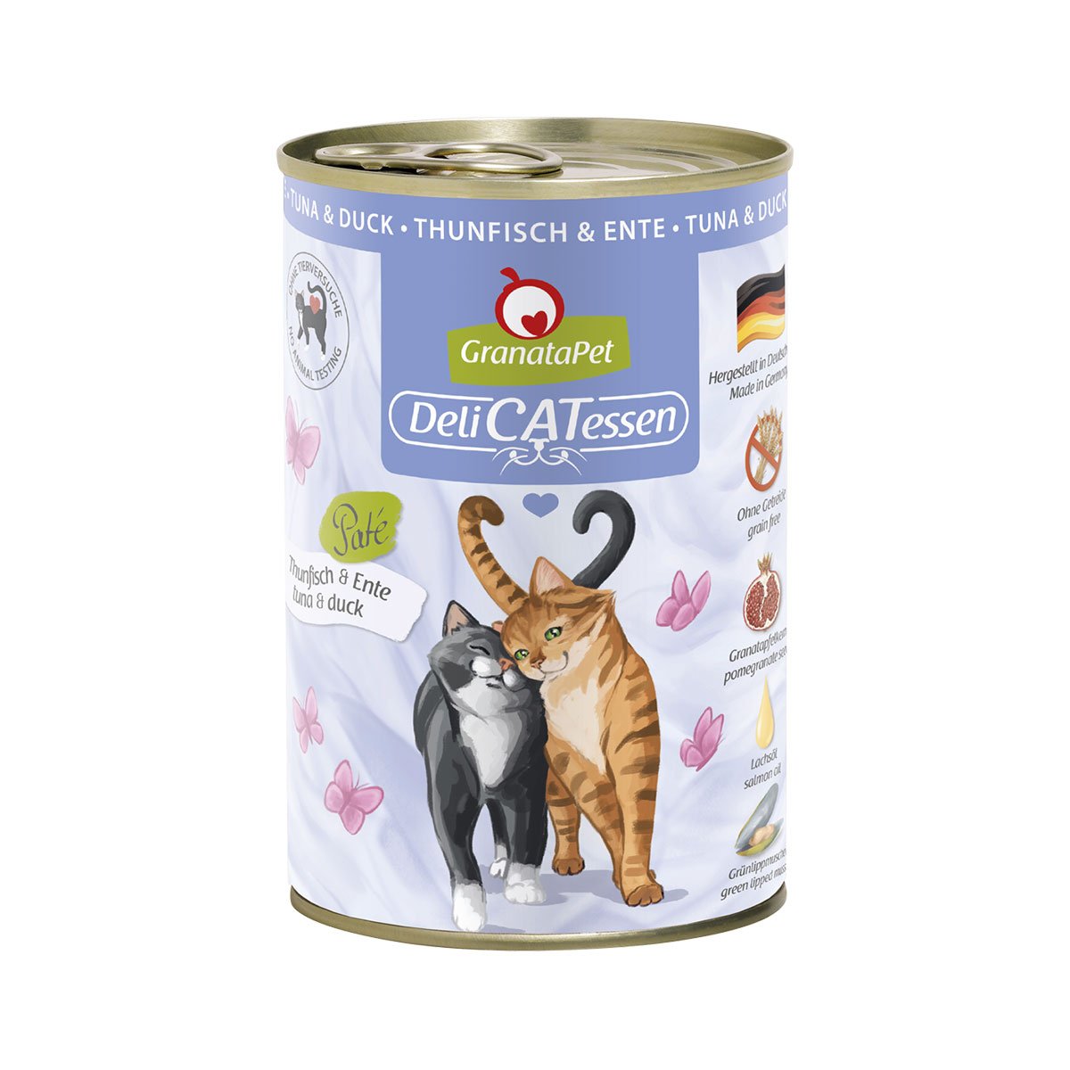 GranataPet Katze - Delicatessen Dose Thunfisch & Ente 12x400g