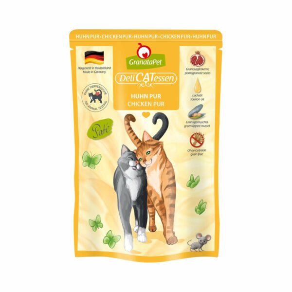 GranataPet Katze - Delicatessen Pouch Huhn PUR 12x85g