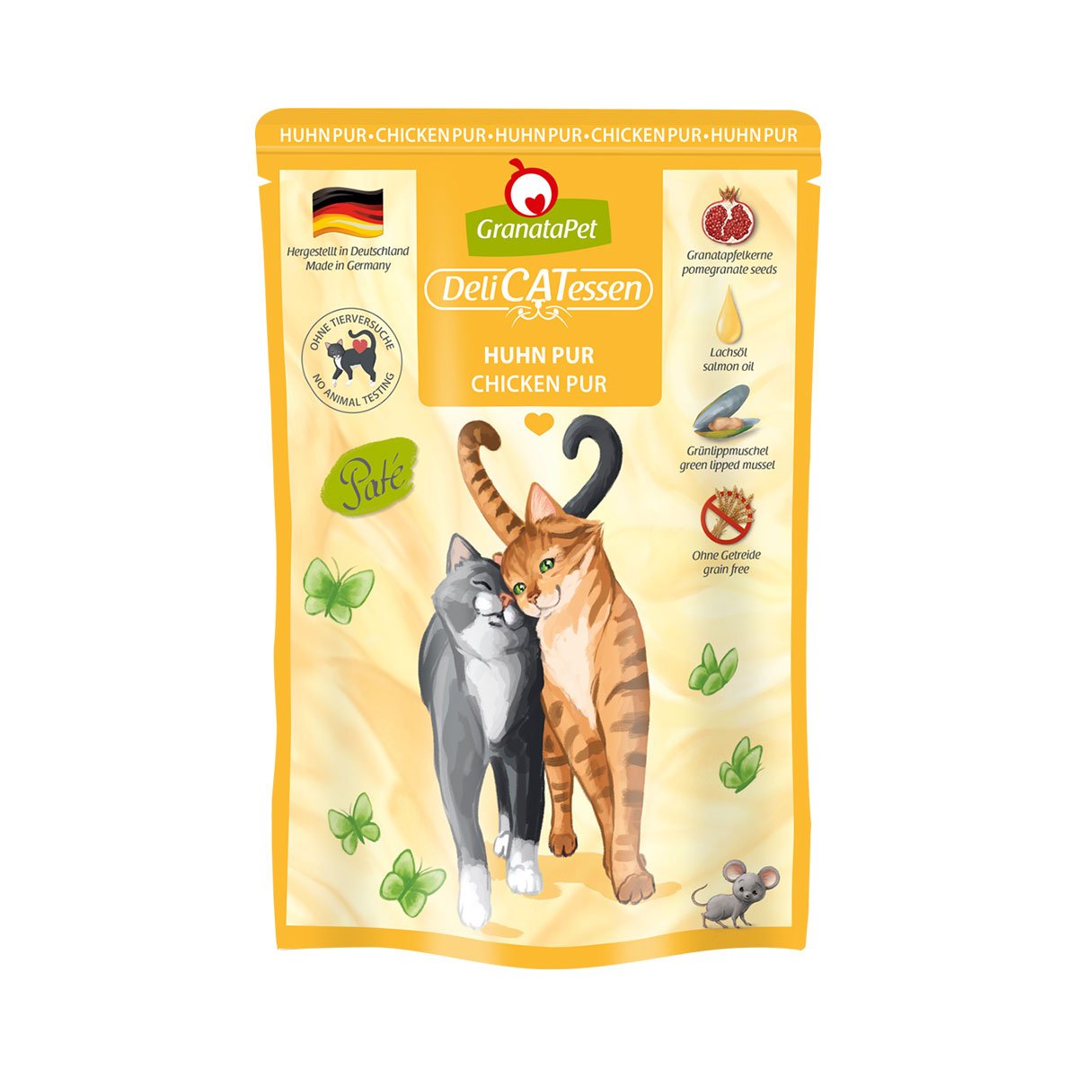 GranataPet Katze - Delicatessen Pouch Huhn PUR 12x85g