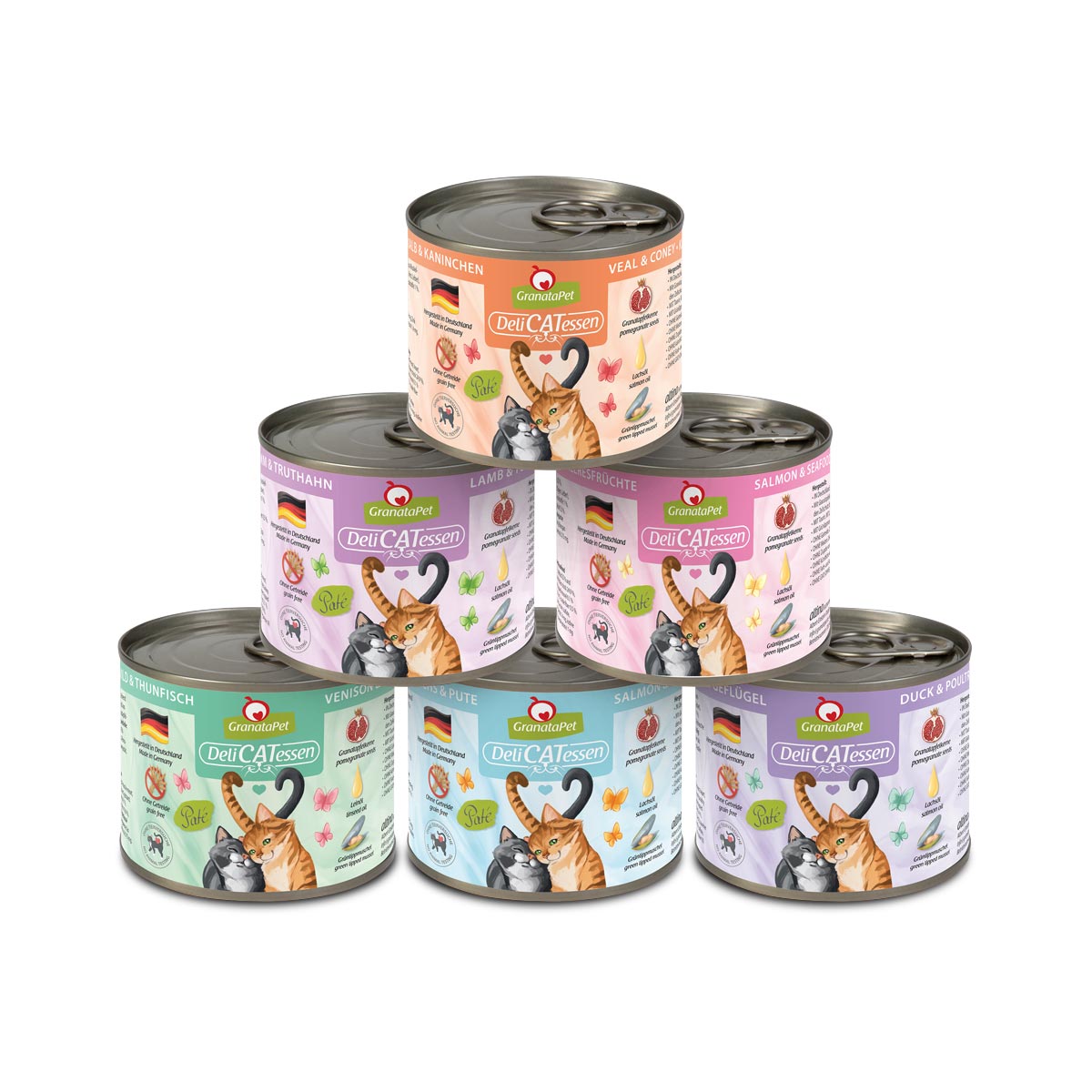 GranataPet Katze - Multipack 1 DeliCatessen 12x200g