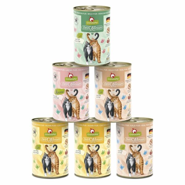 GranataPet Katze - Multipack 2 DeliCatessen Pur 12x400g