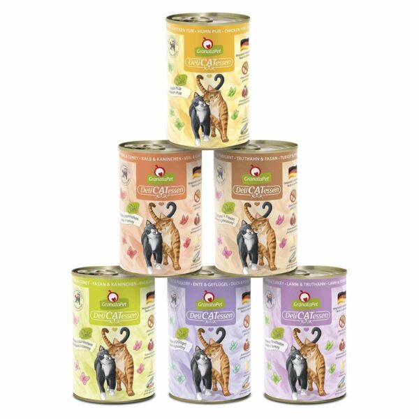 GranataPet Katze - Multipack 3 DeliCatessen ohne Fisch 12x400g