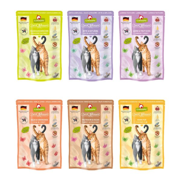 GranataPet Katze - Multipack 3 DeliCatessen ohne Fisch 6x85g