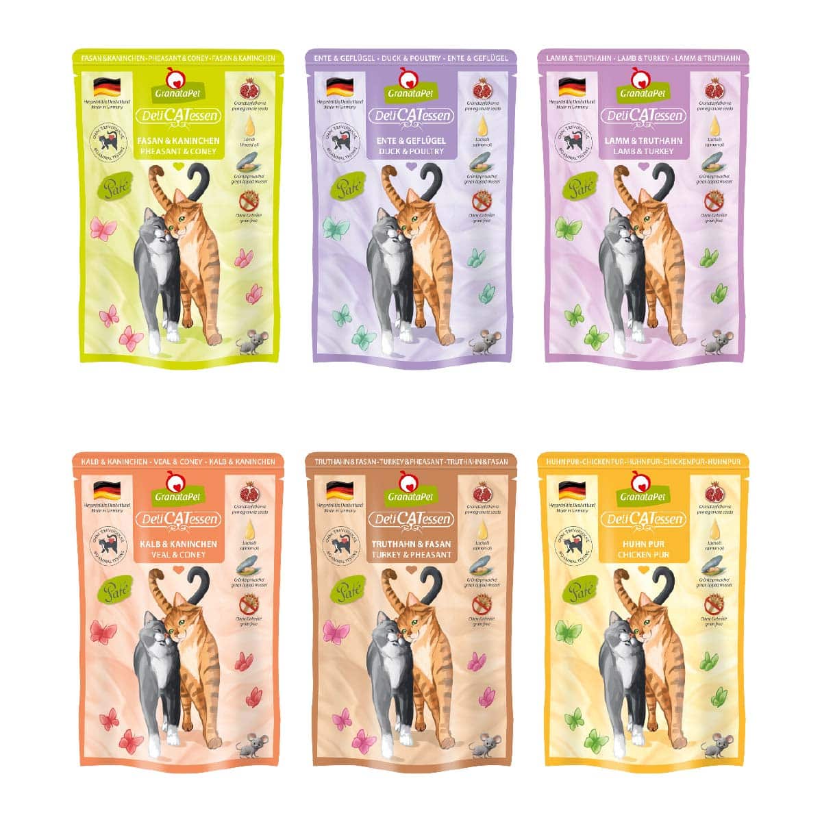 GranataPet Katze - Multipack 3 DeliCatessen ohne Fisch 6x85g