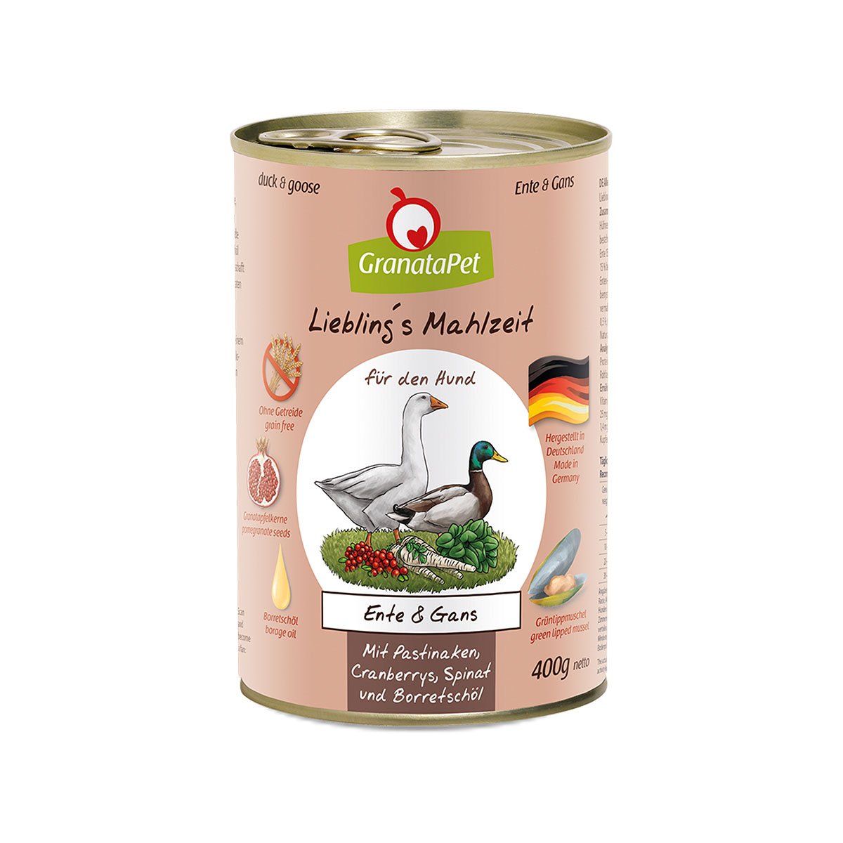 GranataPet Liebling's Mahlzeit Ente und Gans 12x400g