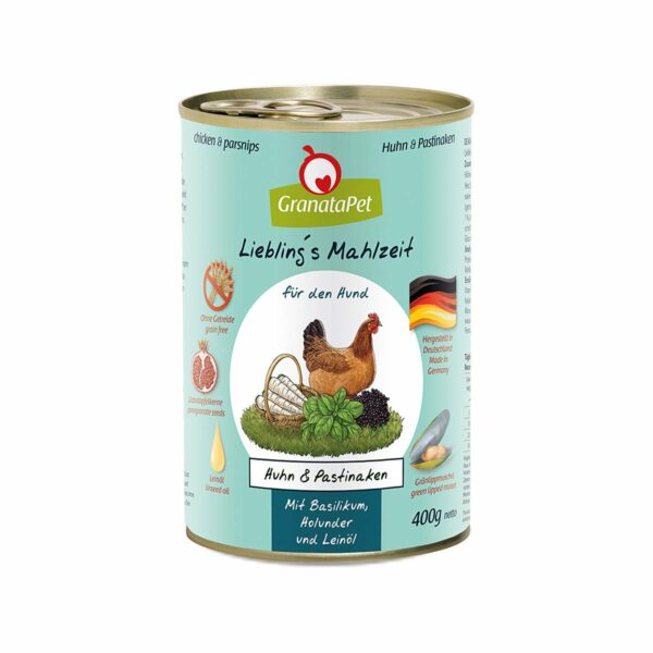 GranataPet Liebling's Mahlzeit Huhn und Pastinaken 6x400g