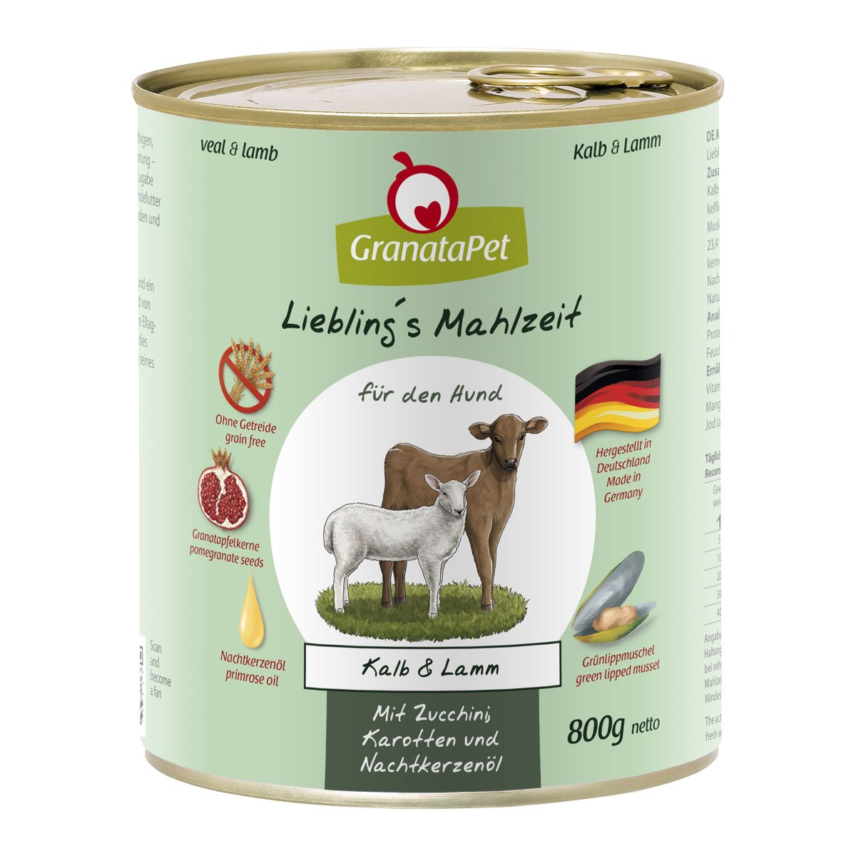 GranataPet Liebling's Mahlzeit Kalb und Lamm 6x800g