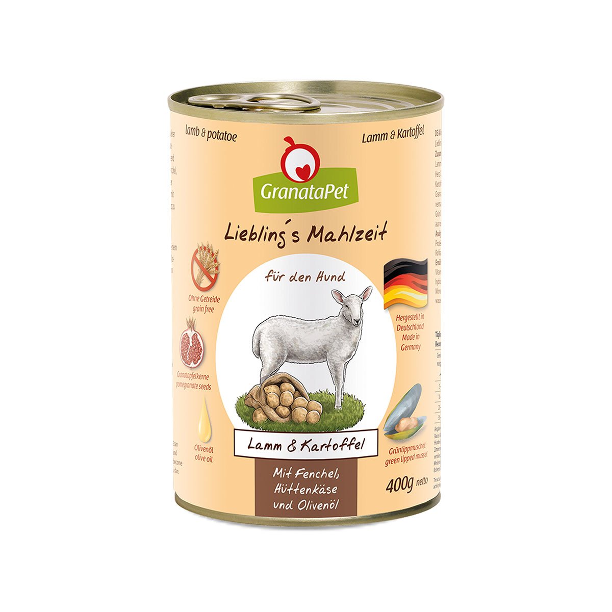 GranataPet Liebling’s Mahlzeit Lamm und Kartoffel 6x400g