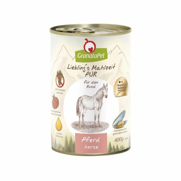 GranataPet Liebling's Mahlzeit Pferd PUR 6x400g