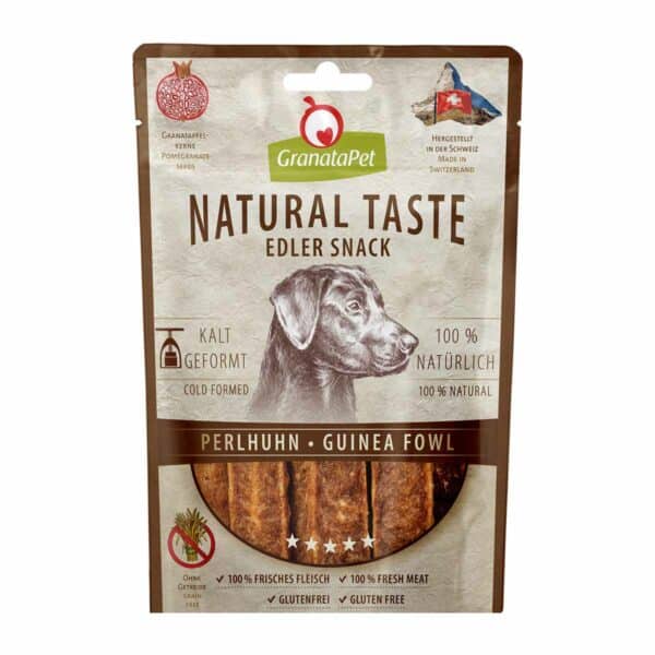 GranataPet Natural Taste Edler Snack Perlhuhn 90g