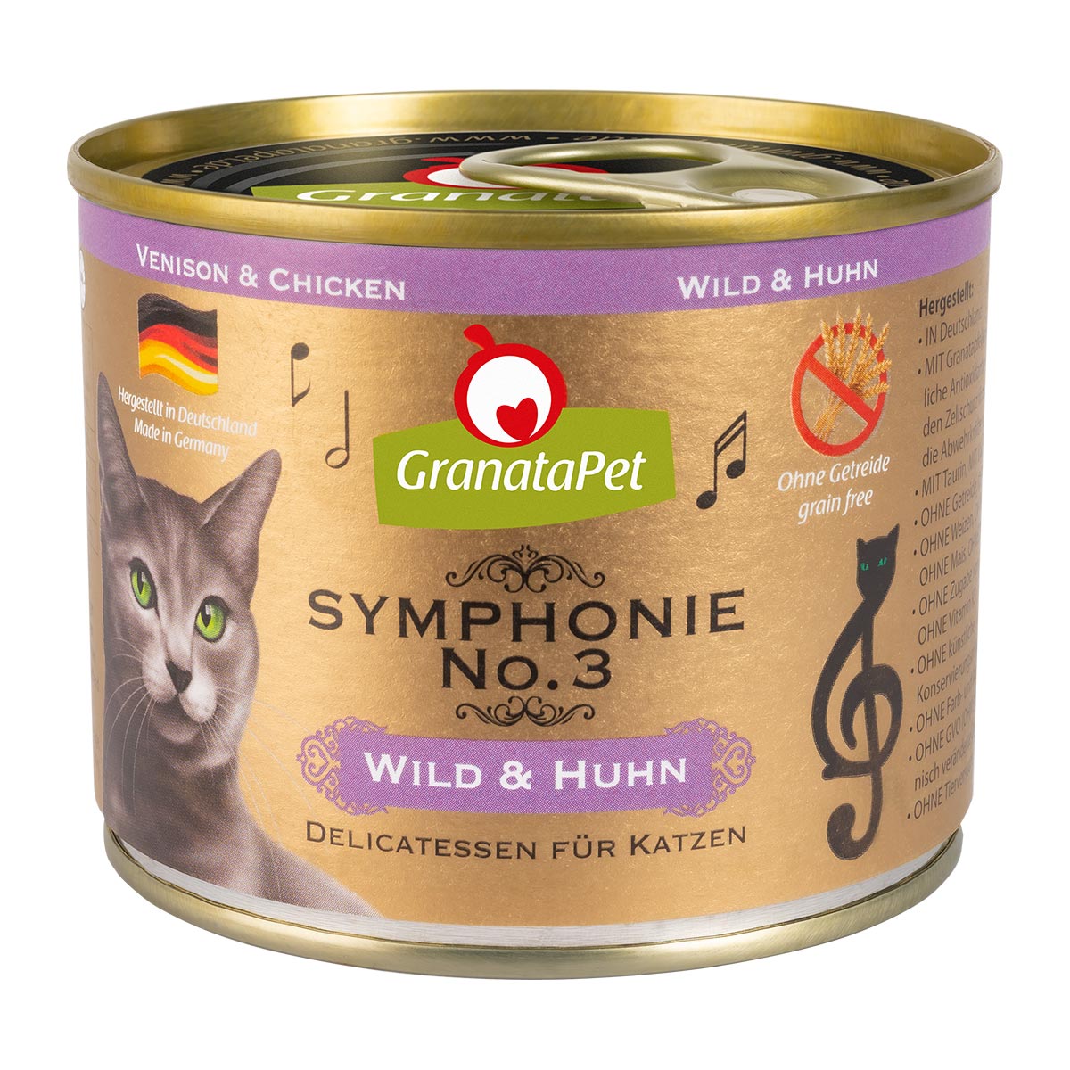 GranataPet Symphonie No. 3 Wild & Huhn 6x200g