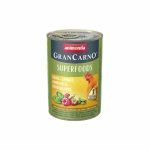 animonda GranCarno superfoods Huhn + Spinat + Himbeer + Kürbiskern 6x400g