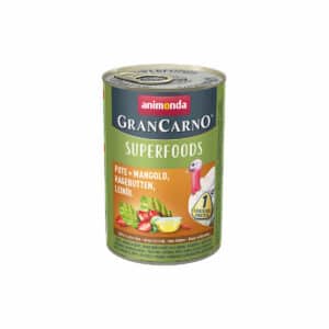 animonda GranCarno superfoods Pute + Mangold + Hagebutte + Leinöl 6x400g