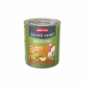 animonda GranCarno superfoods Pute + Mangold + Hagebutte + Leinöl 6x800g