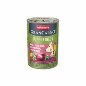 animonda GranCarno superfoods Rind + RotBet + Brombeere + Löwenzahn 6x400g