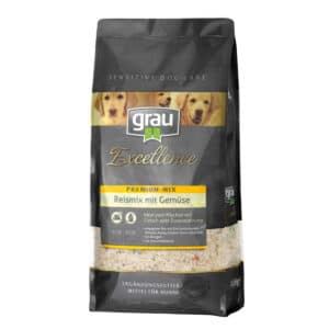 Grau Excellence Hunde-Trockenfutter Premium-Mix Reismix mit Gemüse 10kg