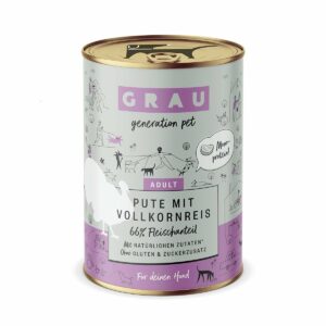 GRAU Hund Adult Pute mit Vollkornreis 6x400g