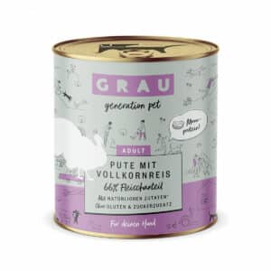 GRAU Hund Adult Pute mit Vollkornreis 6x800g