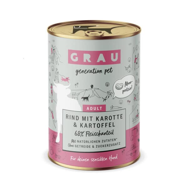 GRAU Rind mit Karotte & Kartoffel 6x400g