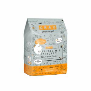 Grau Katze Geflügel mit Kartoffel 4 x 2kg