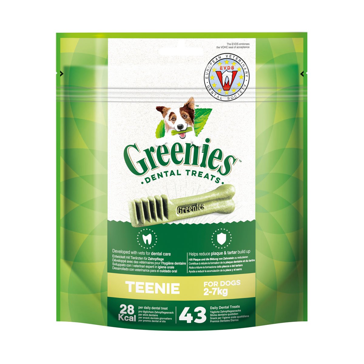 Greenies Teenie Zahnpflegesnacks für Hunde von 2-7kg 340g