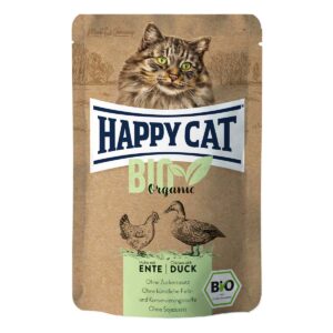 Happy Cat Bio Pouch Huhn & Ente 12x 85 g