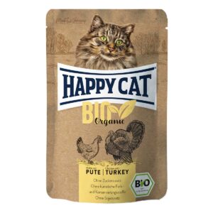 Happy Cat Bio Pouch Huhn & Pute 12x 85 g