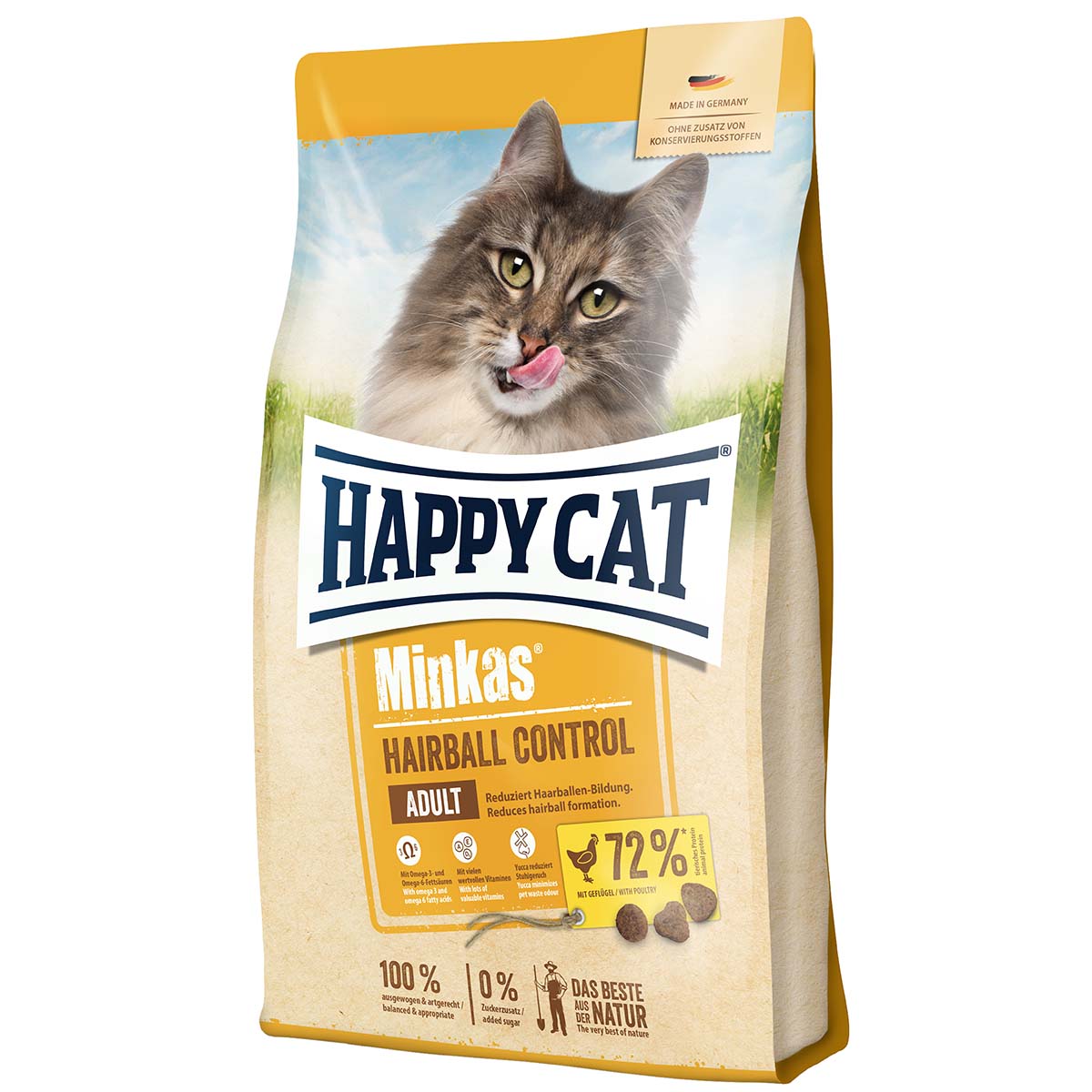 Happy Cat Minkas Hairball Control Geflügel 2x10kg