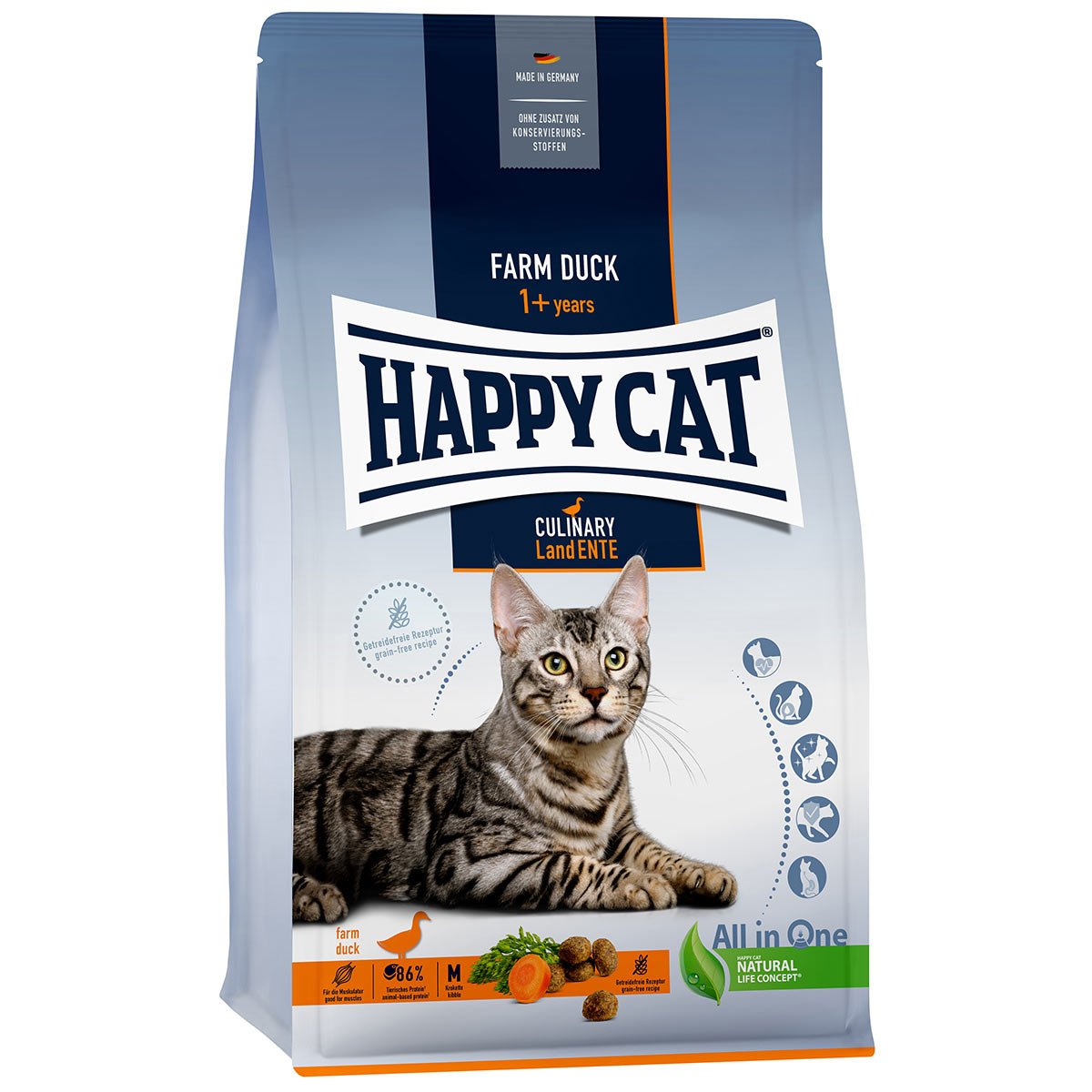 Happy Cat Culinary Adult Land Ente 3x4kg