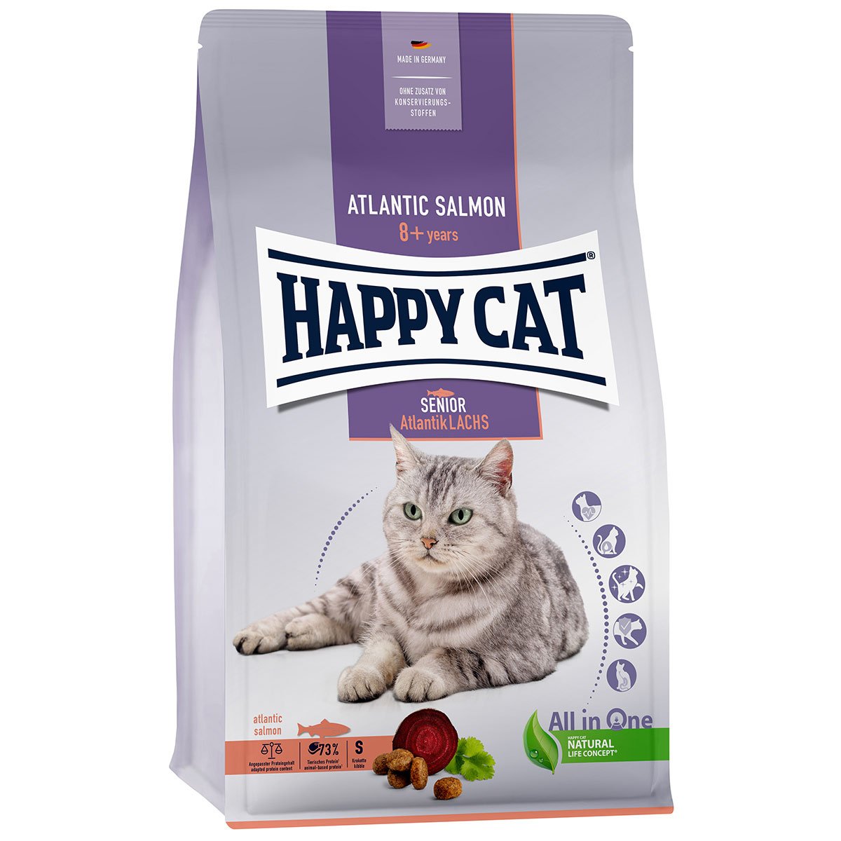 Happy Cat Senior Atlantik Lachs 4kg