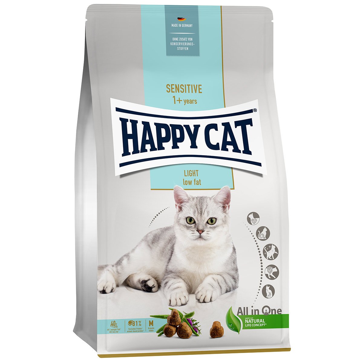 Happy Cat Sensitive Adult Light 2x10kg