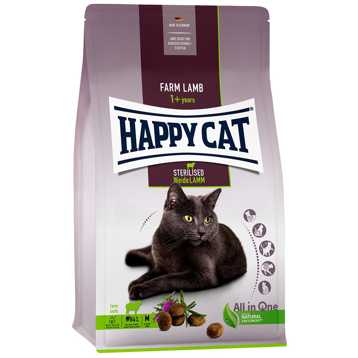 Happy Cat Sterilised Adult Weide Lamm 2x10kg
