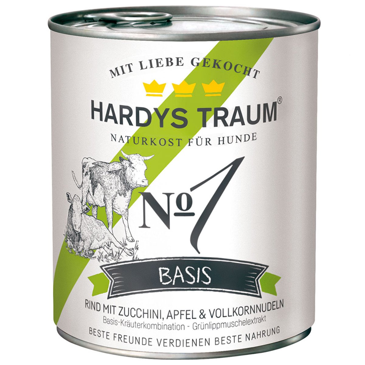 Hardys Traum Nassfutter Basis No. 1 Rind 12x800g