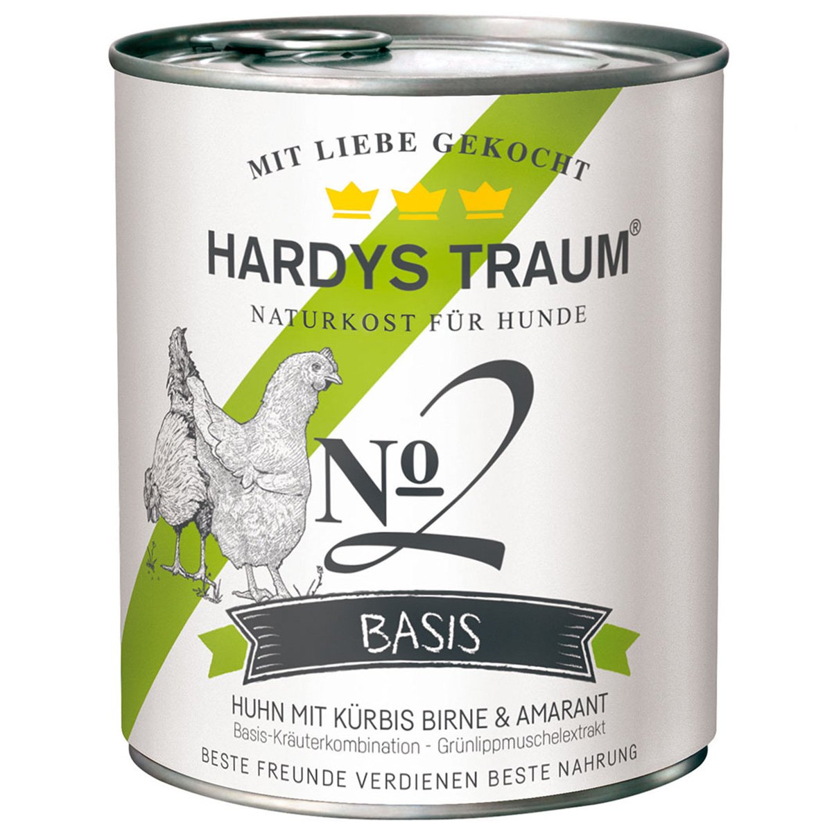 Hardys Traum Nassfutter Basis No. 2 Huhn 6x800g