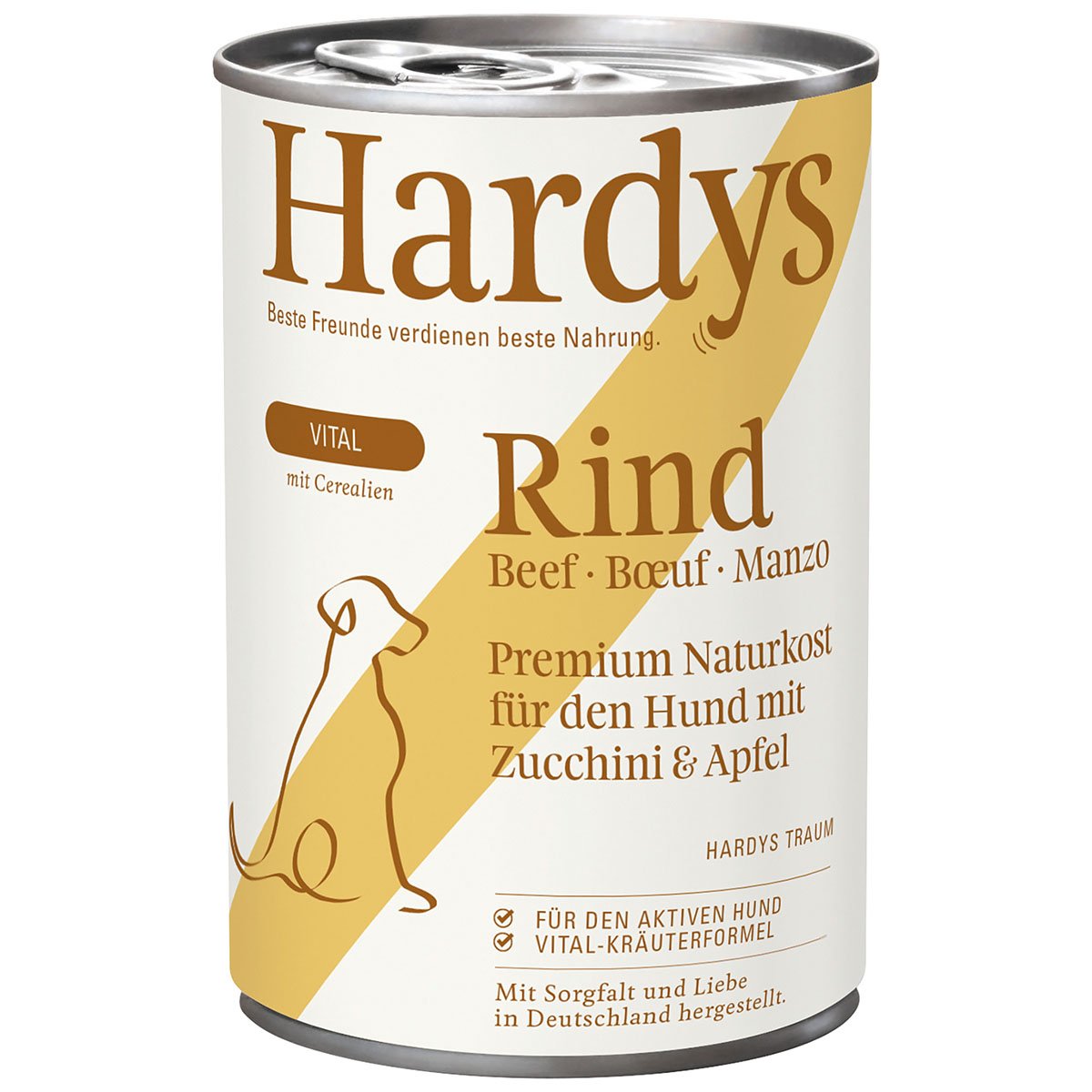 Hardys VITAL Rind mit Zucchini & Apfel 6x400g