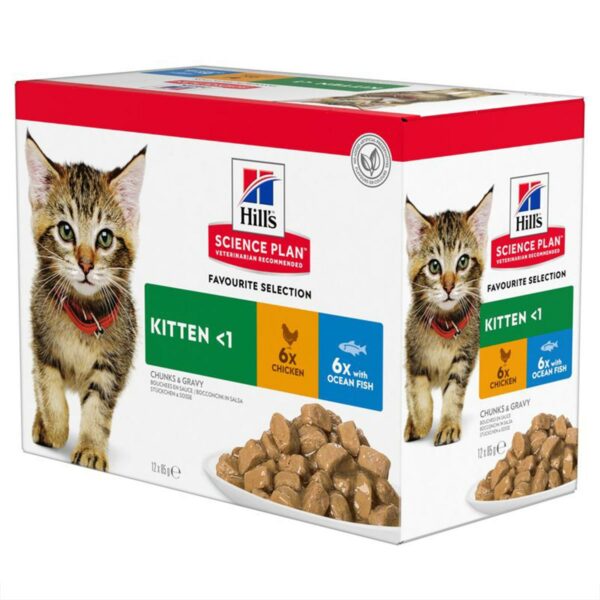 Hill's Science Plan Kitten Multipack Huhn & Fisch 12x85g