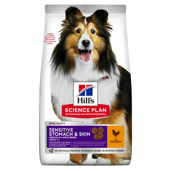 Hill's Science Plan Sensitive Stomach&Skin Medium 14kg