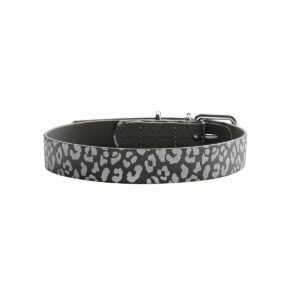 Hunter Halsband Convenience Reflect grau Leopard S-M